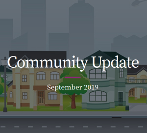 Community Update banner for September