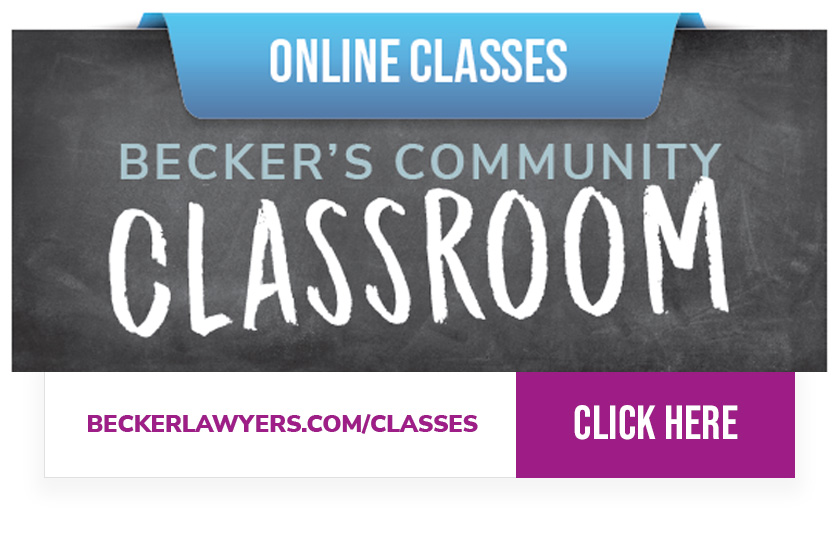 Becker's Community Online Classes