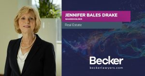 Becker's Jennifer Bales Drake, Real Estate Law & P3
