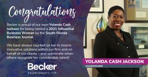Becker Shareholder Yolanda Cash Jackson