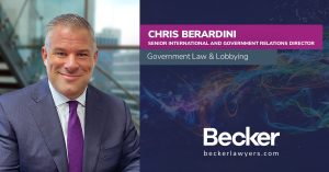 Becker's Senior International and Government Relations Director Chris Berardini