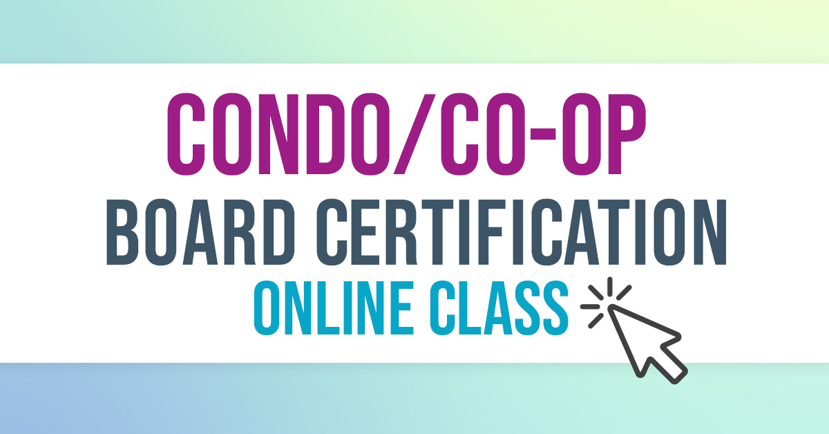 Board Certification: Condo/Co-Op 4-Hour**