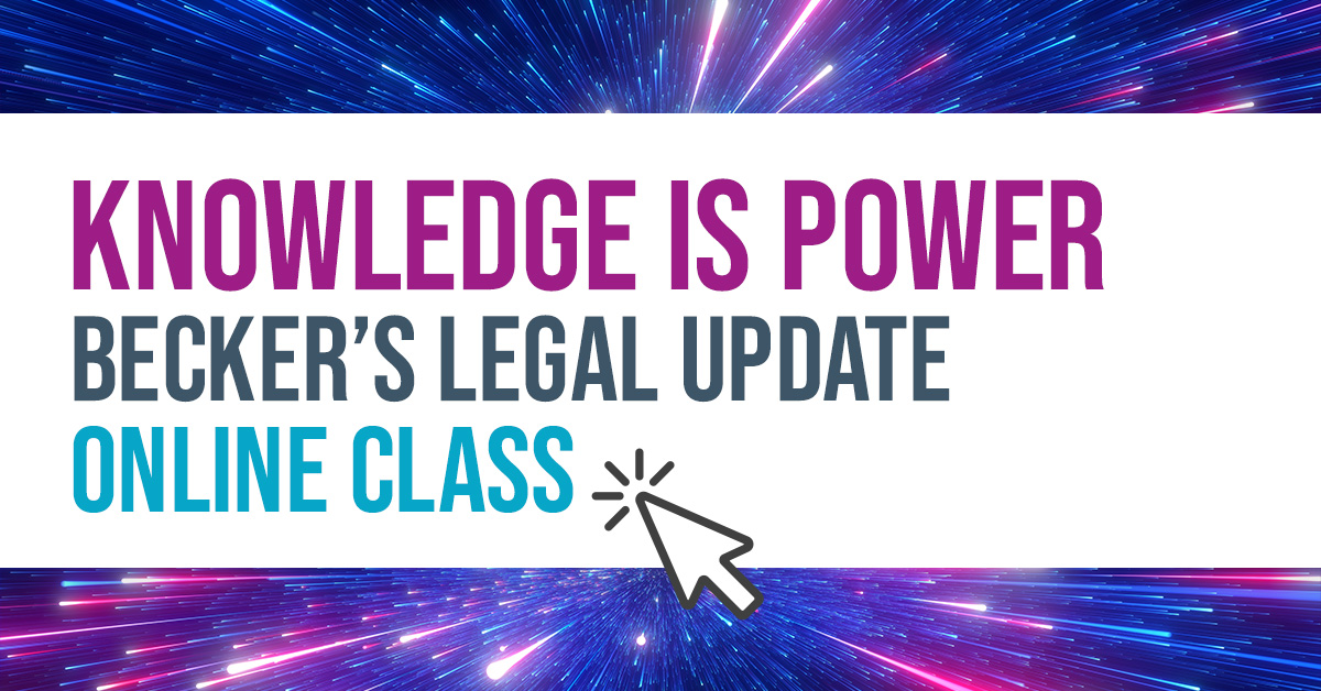 Legal Update: Knowledge is Power**