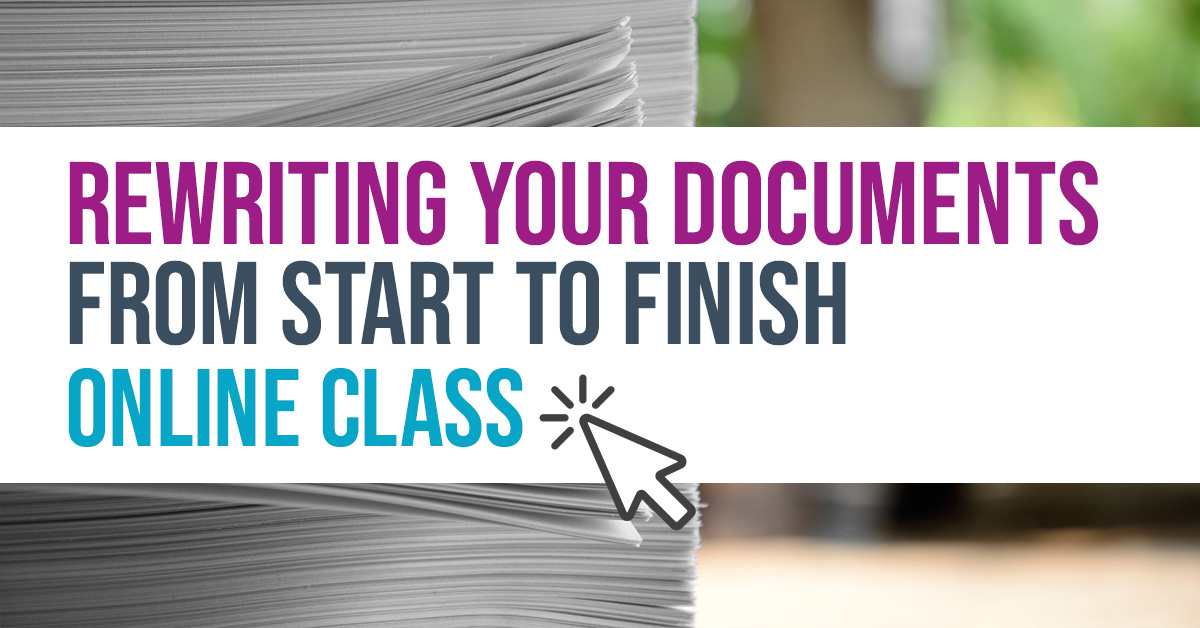 Rewriting Your Documents From Start to Finish*